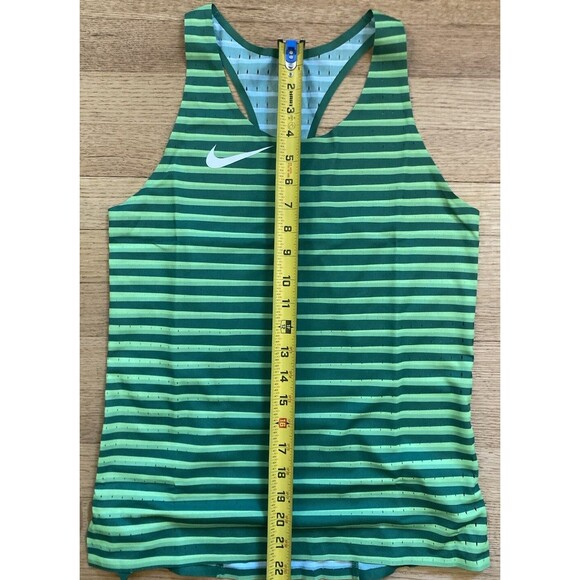Nike Pro Elite Track Field Green Running Singlet CU9996-302 Womens Size Medium - Picture 3 of 7